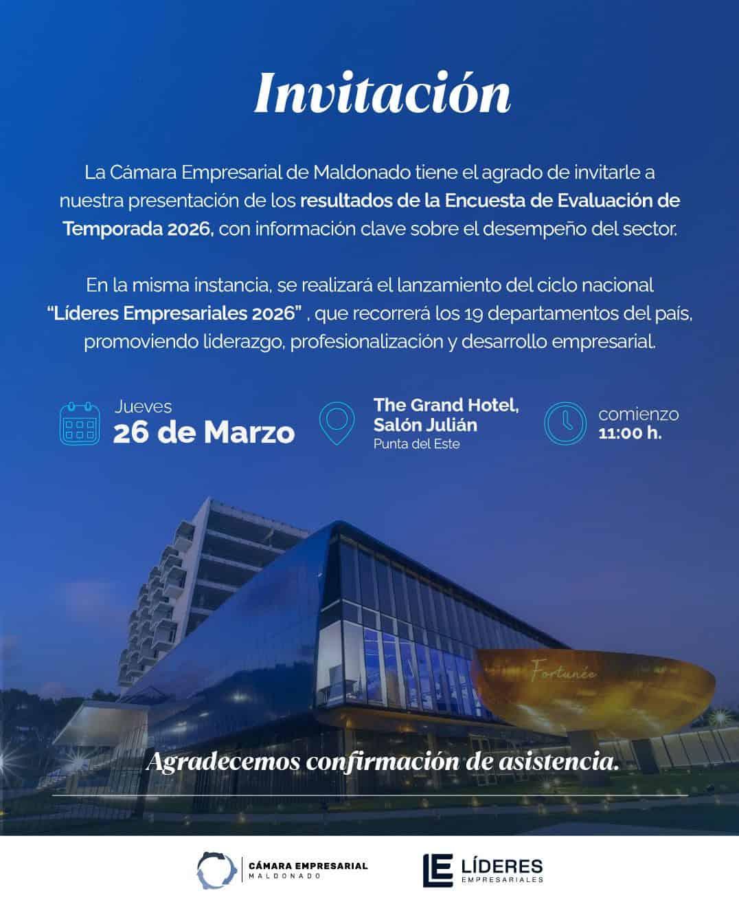 Presentan evaluación de temporada y lanzan ciclo empresarial en Punta del Este