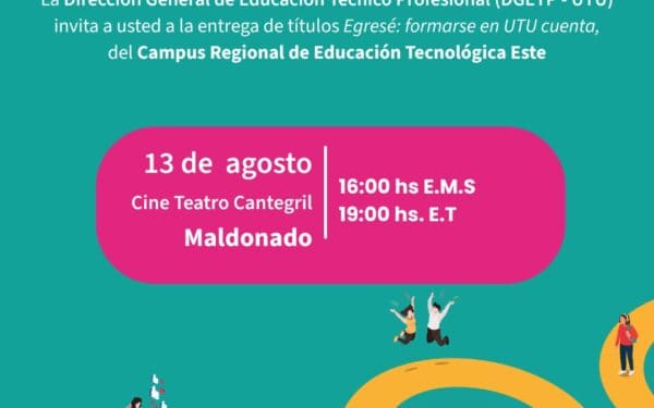 UTU realizará en Maldonado una nueva entrega de títulos a estudiantes egresados