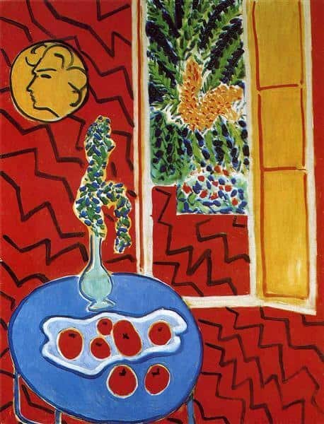How to Mix Colors with Confidence 14 red-interior-still-life-on-a-blue-table-1947.jpg!Large