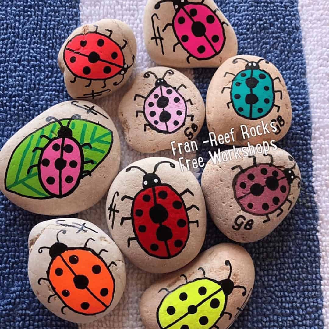 50+ Easy spring Crafts - Painted Rock Ideas To Inspire You 16 ladybug painted rocks