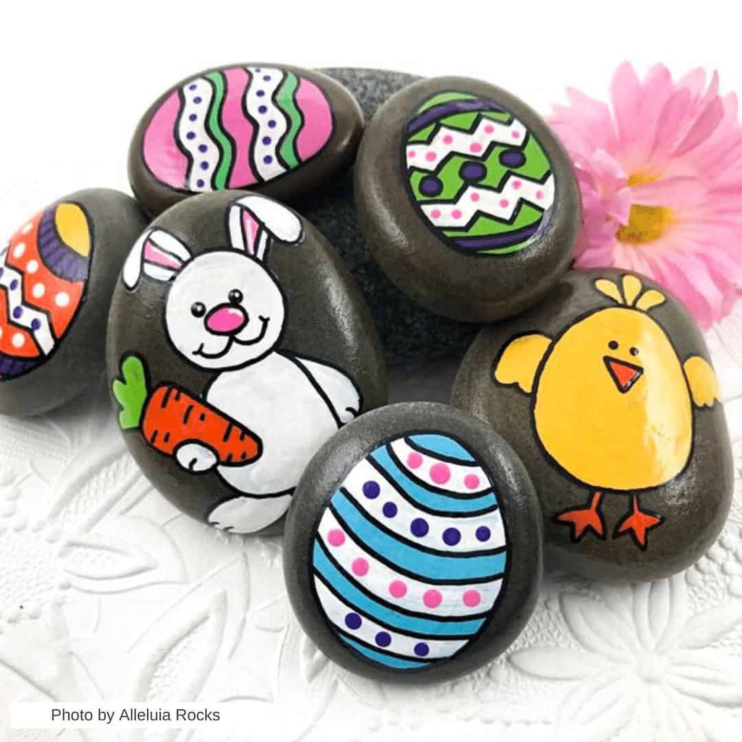 50+ Easy spring Crafts - Painted Rock Ideas To Inspire You 13 easter painted rocks