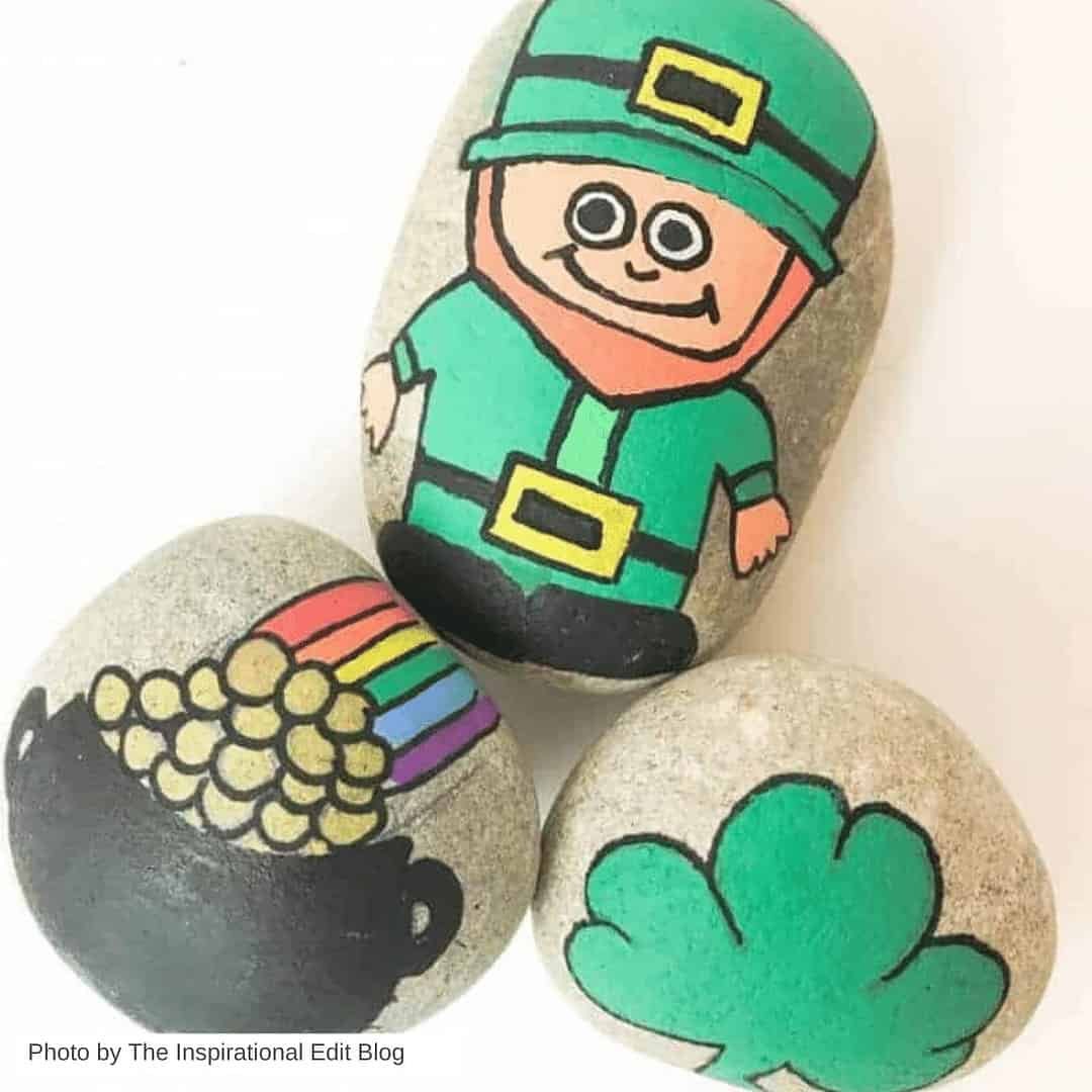 50+ Easy spring Crafts - Painted Rock Ideas To Inspire You 8 leprechaun painted rock