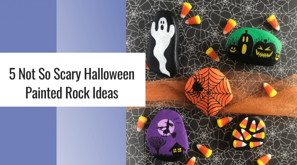 5 Easy Not So Scary Halloween Painted Rock Ideas 3 halloween rock painting ideas