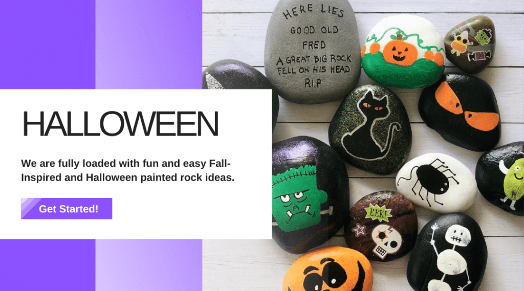 5 Easy Not So Scary Halloween Painted Rock Ideas 10 halloween rock painting