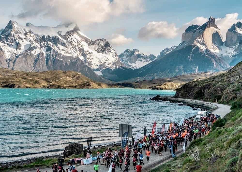 Enjoying the scenery at the Patagonia Running Festival, Chile.