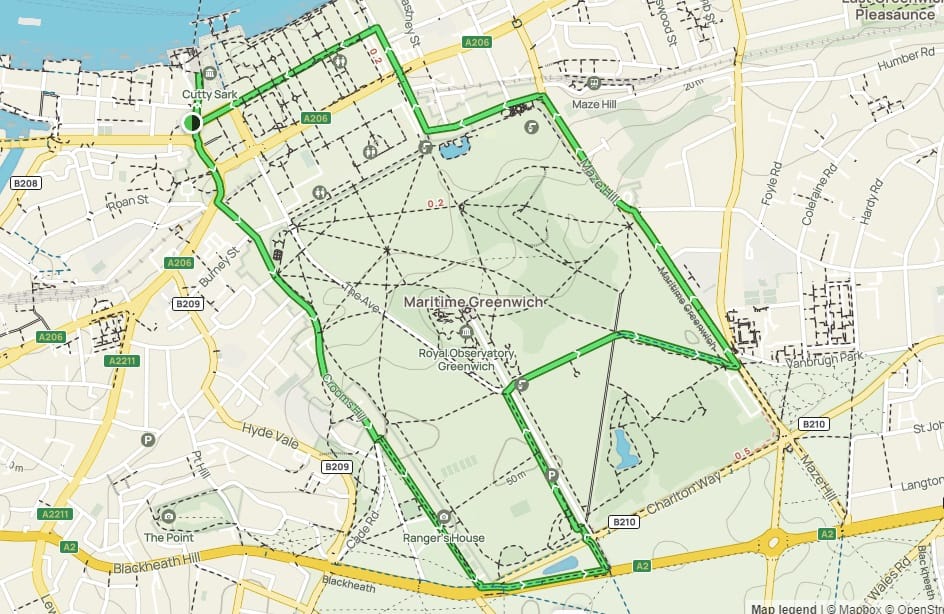 Greenwich Park and Cutty Sark, All Trails