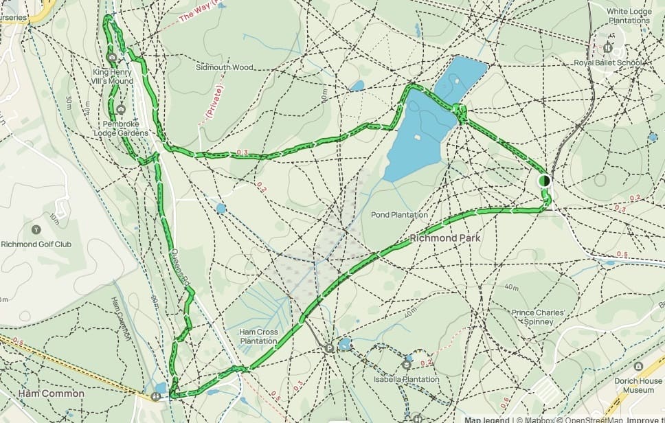 Richmond Park Loop, All Trails