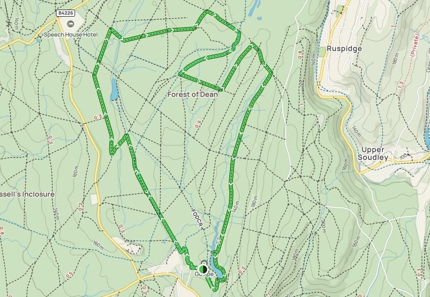 Forest of Dean and Mallard's Pike Lake, All Trails