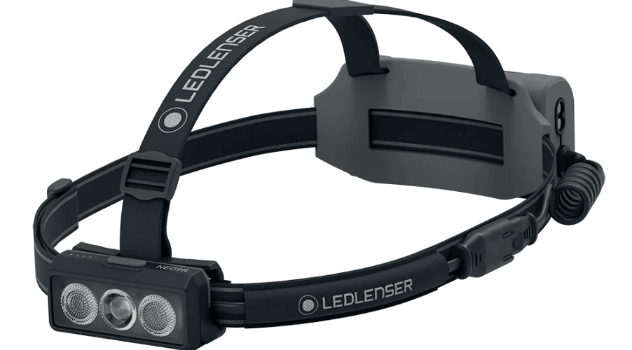 Ledlenser NEO9R Running Head Torch with Chest Strap