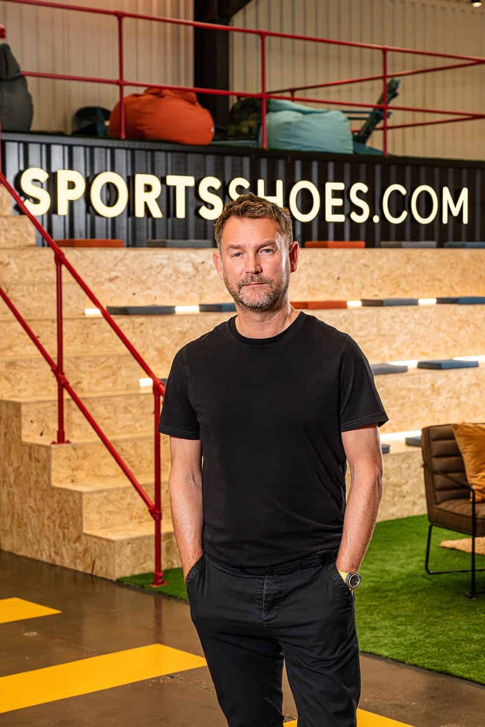 Up and running - SportsShoes.com's managing director Brett Bannister at the company's new creative and tech hub Unit 2 (002)