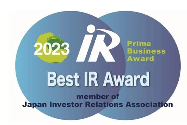 ASICS receives the Best IR Award and the Kyokan! IR Award