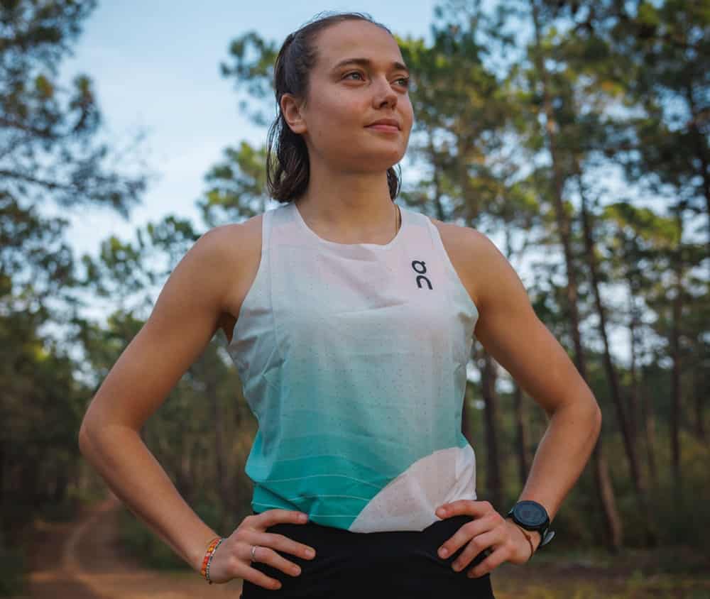 On signs reigning French 1,500m champion Agathe Guillemot