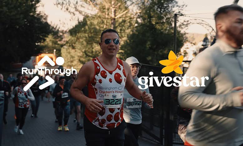 RunThrough announces strategic partnership with givestar