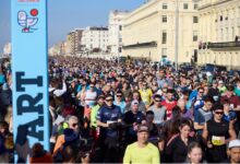 Thousands of runners take part in the Altra Brighton Half Marathon in beautiful conditions