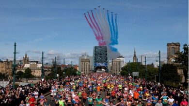 Iconic Red Arrows return to the Great North Run