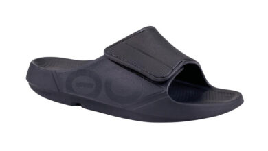 OOFOS Men's OOahh Sport Flex Slide Sandal - Matt Black