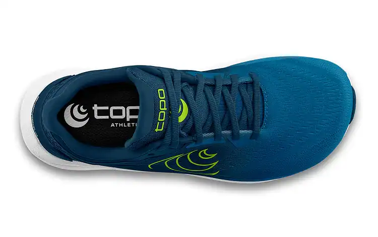 Lightweight blue running shoe with cushioned sole, designed for professional runners and athletes seeking peak performance and comfort during training and competitions.