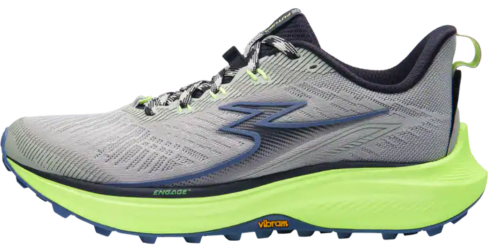 1. Lightweight running shoe with breathable mesh upper, cushioned sole, and Vibram outsole for improved grip and durability, ideal for athletic performance and long-distance running.