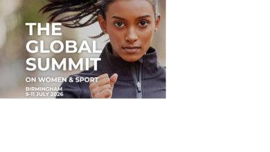 The Global Summit on Women and Sport promotional graphic