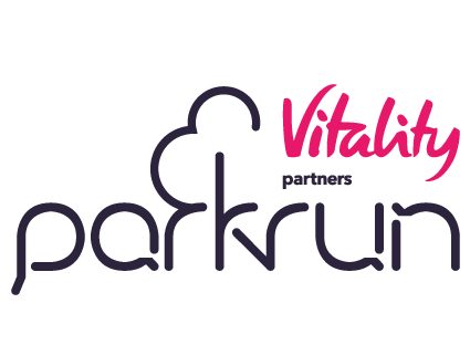 Vitality parkrun logo featuring a stylised cloud and the words 'Vitality' and 'parkrun' in modern fonts.
