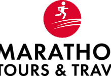 Running Insights logo featuring a stylised runner in white on a red circular background.