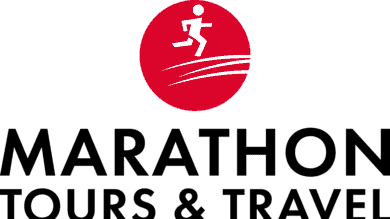 Running Insights logo featuring a stylised runner in white on a red circular background.