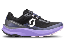 Scott Kinabalu Trail GTX running shoe in black and purple with trail-ready design and durable sole for outdoor running.