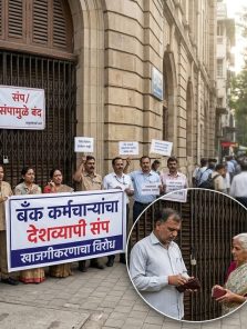 बँक संपाचा तिसरा दिवस, ३० हजार शाखा ठप्प