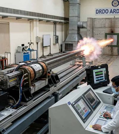 DRDO कडून इलेक्ट्रोमॅग्नेटिक रेलगन तंत्रज्ञान चाचणी यशस्वी