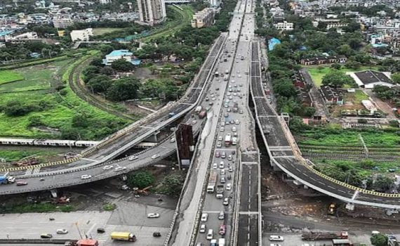 तुर्भे उड्डाणपूल पाडून नव्याने उभारणी सुरू