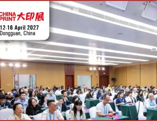 China Print 2027 conference audience in Dongguan; event dates 12–16 April 2027