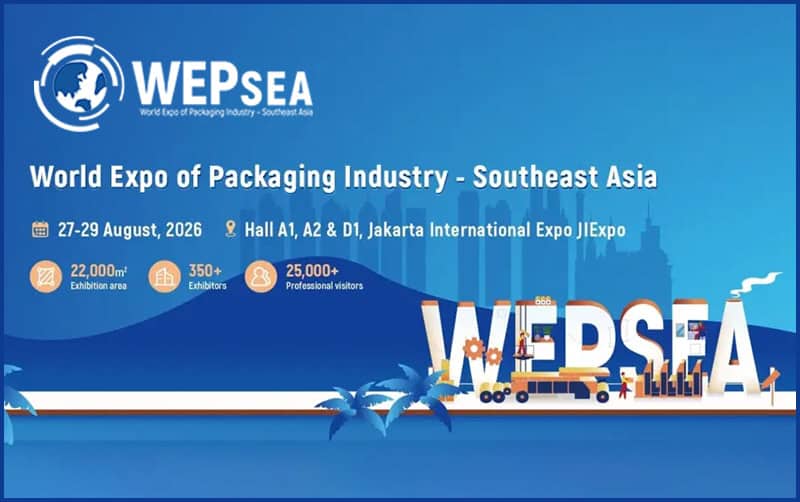 WEP SEA 2026 packaging industry expo banner for Jakarta