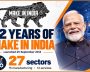 Prime Minister Narendra Modi at Make in India anniversary event.