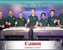 Group of people at Canon TM Series MFP launch event in India.
