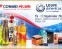 Exhibition booth with printing and packaging products at LOUPE Americas 2026.