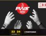 Hands reaching for the PNS World Series Final logo in France.