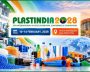 PLASTINDIA 2028 plastics exhibition in New Delhi with machinery and products.