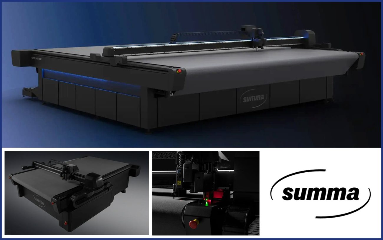 Summa F Series Vantage cutter for large-format and carbon fiber cutting.