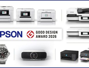 Epson printers and devices showcased at Screen Print India 2026.