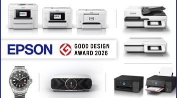 Epson printers and devices showcased at Screen Print India 2026.