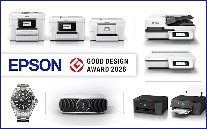 Epson printers and devices showcased at Screen Print India 2026.