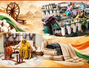Artisans creating textiles and supporting local industries in India.