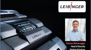 LEIBINGER security printing machine with Dietmar Waizenegger.