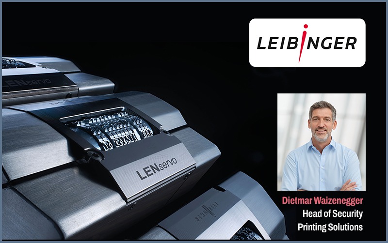 LEIBINGER security printing machine with Dietmar Waizenegger.
