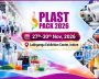 PLAST PACK 2026 exhibition banner with dates and location in Indore.