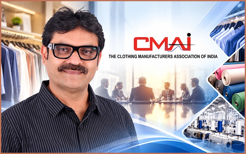 Man in black striped shirt with glasses at CMAI event.