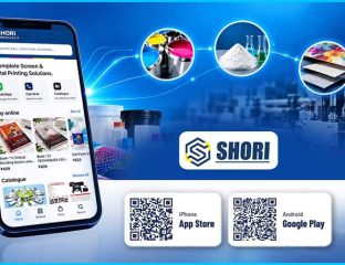 Shori Chemicals mobile app for printing supplies and solutions.