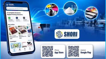 Shori Chemicals mobile app for printing supplies and solutions.