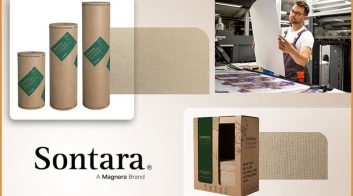 Sontara recycled PET cloths for sustainable printing solutions.