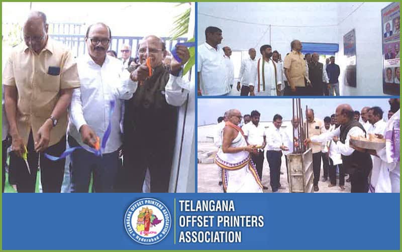 Group of people attending Screen Print India event in Telangana.